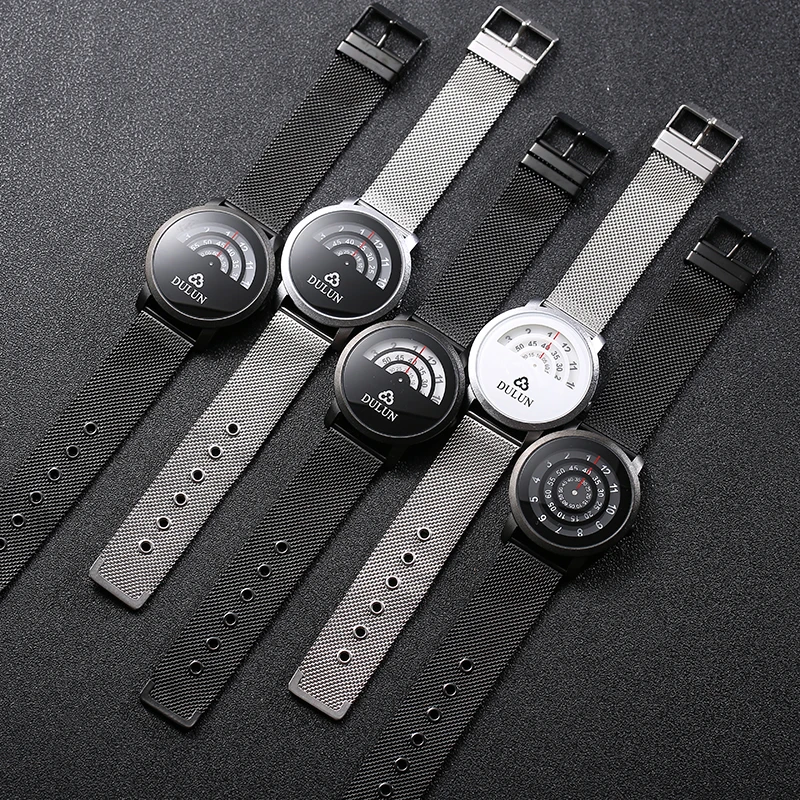 

Minimalist Unisex Watch for Men Women Couple Simple Conceptual New Black White Dial Quartz Wristwatch Male Female Pointer Clock