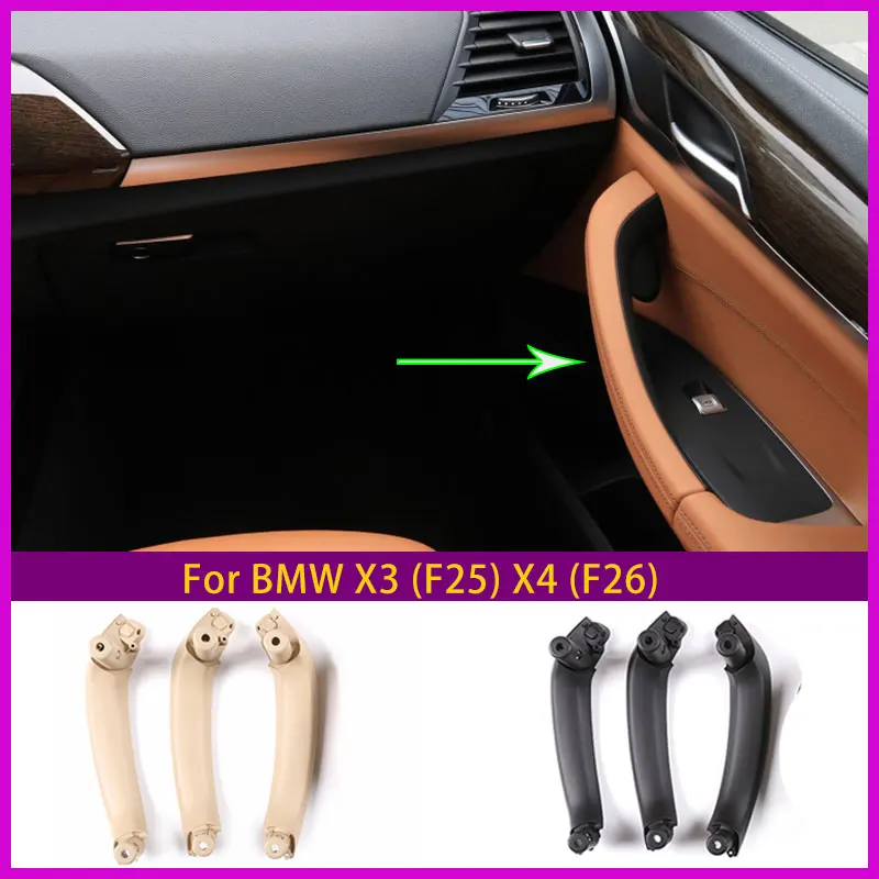 For Bmw X3 (F25) X4 (F26) Car Inner Handle Change Set Without Main Driving Abs Material 3-Piece Set Auto Parts