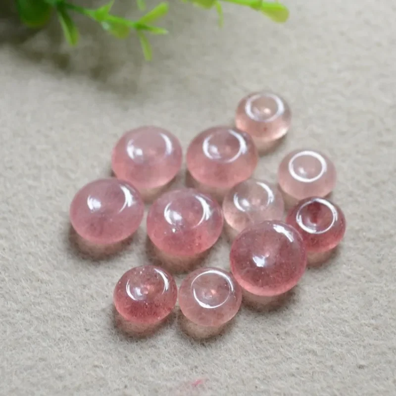 5pc Natural Chalcedony Doughnut Beads Accessories DIY Pendant Necklace Jewellery Fashion Hand-Carved Lucky Gift