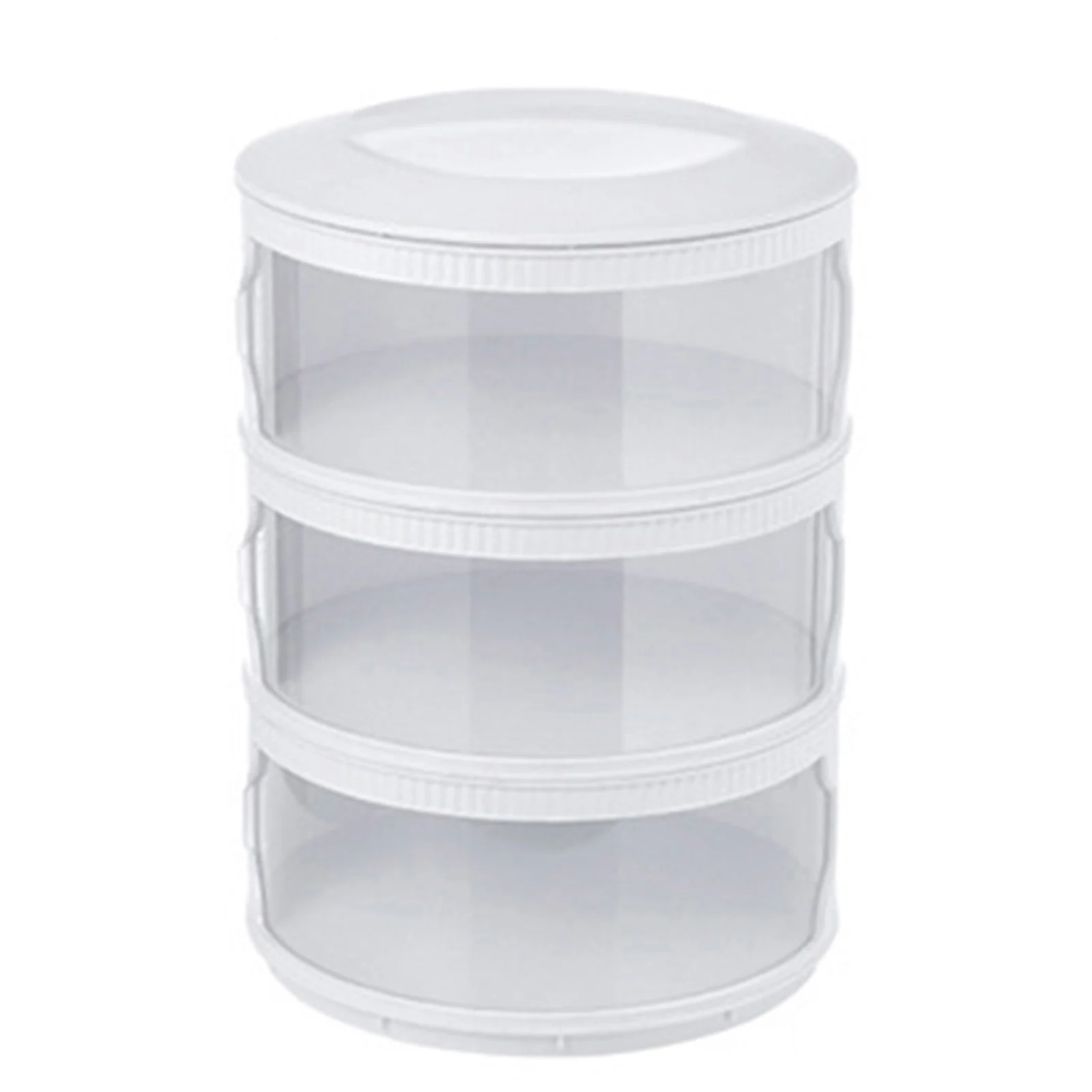 

Stackable Food Dome Multi-Layer Transparent Stackable Food Insulation Cover Dustproof For Home Kitchen Refrigerator Organizer