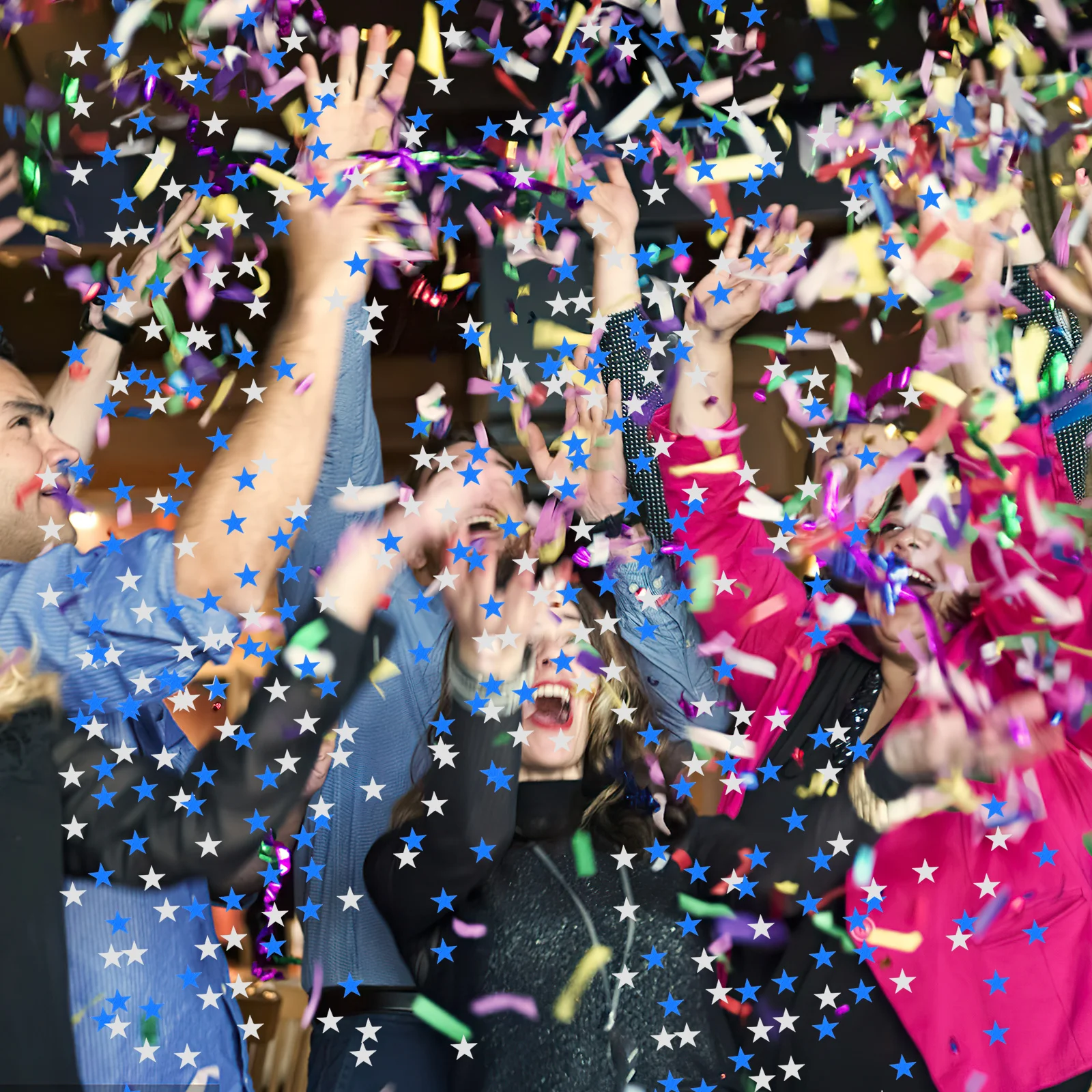 

2000Pcs Pentagram Sequins Colorful Eco Friendly Small Confetti Party Birthday Wedding Festival Pentagram Confetti