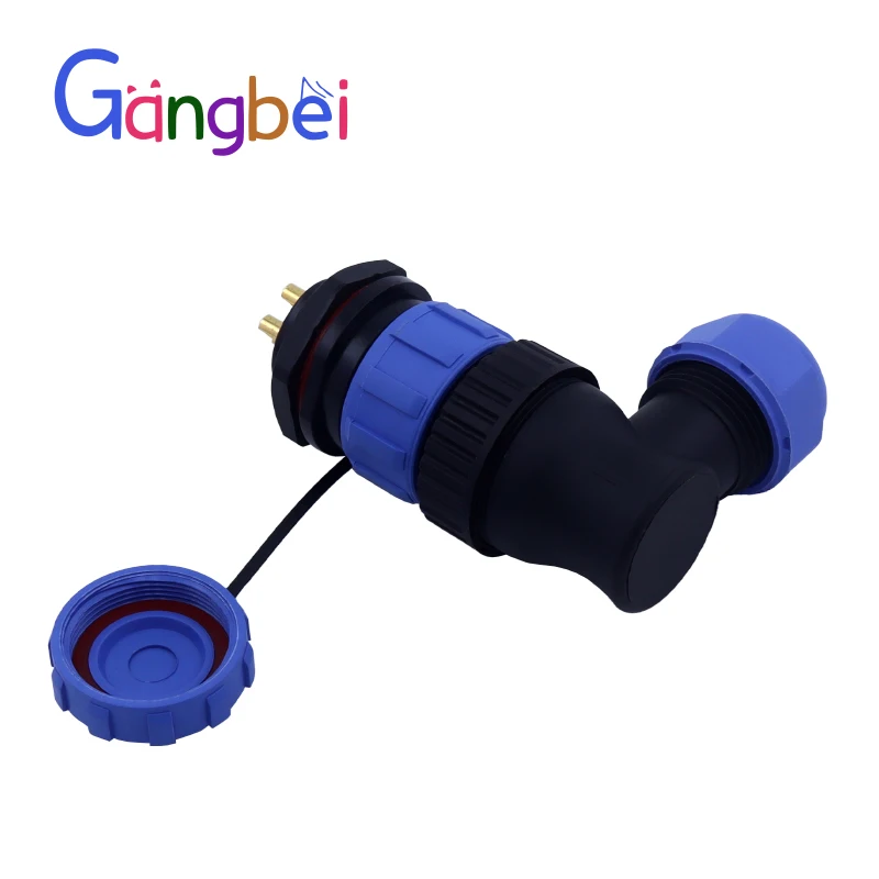 SP21 2pin 3pin 4pin 5pin 5B C 6Pin 6B 7 9 12 15pin Curved Type Waterproof Connector Aviation Connector Waterproof Aviation Plug