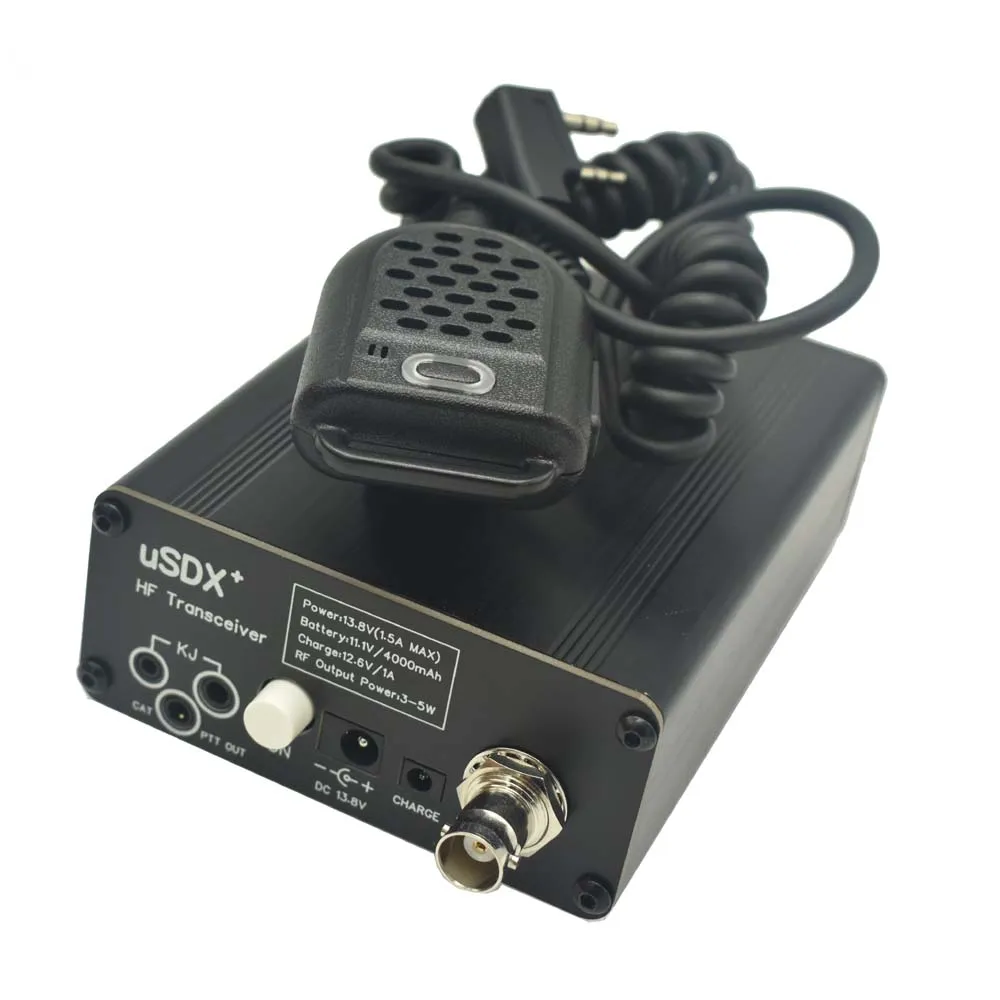 USDR USDX+ Plus V2 10/15/17/20/30/40/60/80m 8 Band SDR All Mode HF SSB QRP Transceiver + 4000mAh Battery