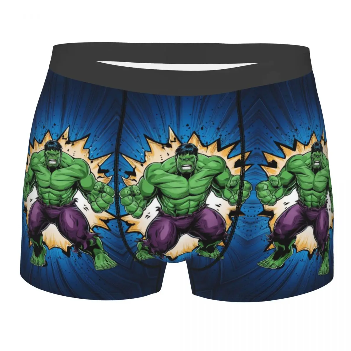 

Custom Hulk Comic Art Underwear Men Print Boxer Briefs Shorts Panties Soft Underpants