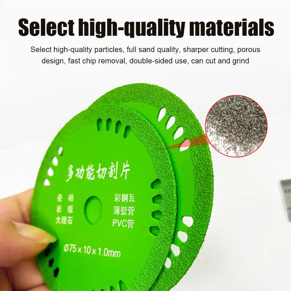 75mm Multifunctional Diamond Cutting Discs Glass Marble Saw Blades Crystal Wine Bottles Grinding Cutting Grinding Discs Tools