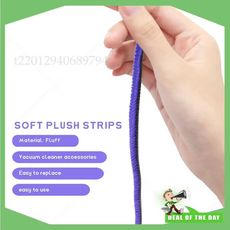 -ABPO 6 pièces bandes en peluche douce pour aspirateur Dyson V6 V7 V8 V10 V11 tête de rouleau souple accessoires de remplacement pièces