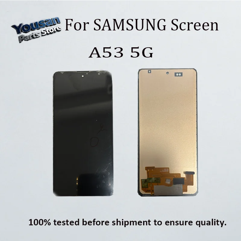 Оригинальный 100% сенсорный дисплейный модуль для Samsung A53 5G A536 A536B A536U, экран для A536E A536V A536W A536N, сенсорный ЖК-экран