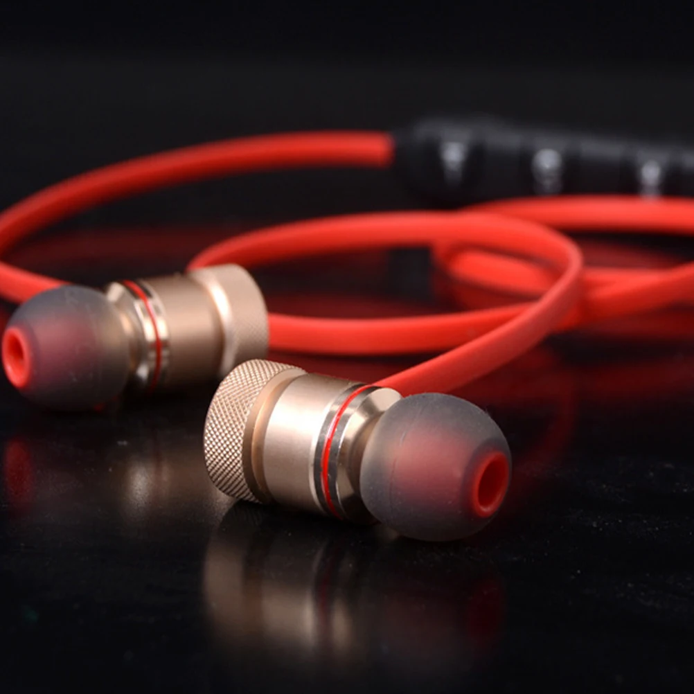 

In-Ear Earphones Wireless Stereo Headset For Smartphone Fitness Yoga Running Travel Golden