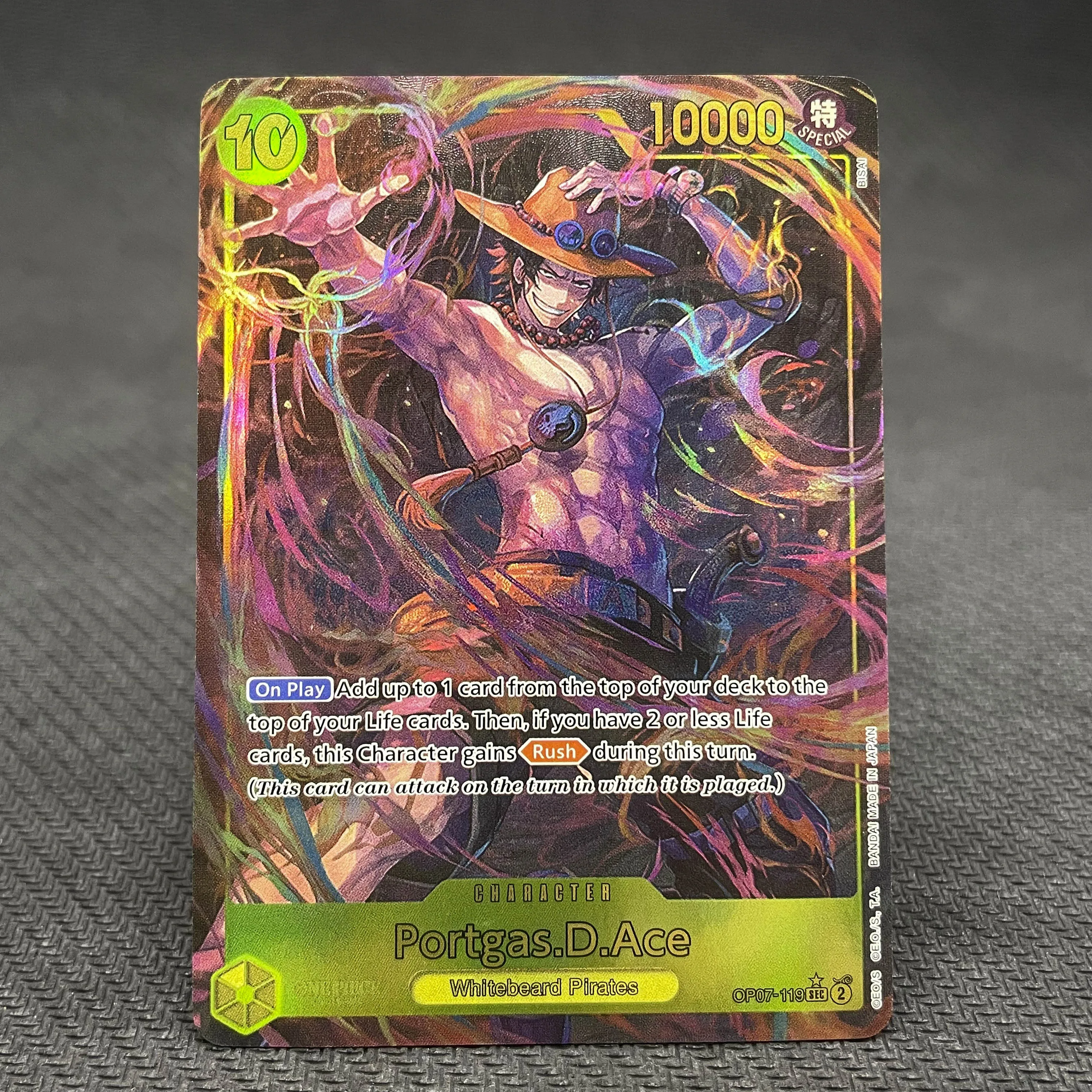 PROXY One Piece Card Foil Card Zoro Sanji Luffy Dragon ACE Silver