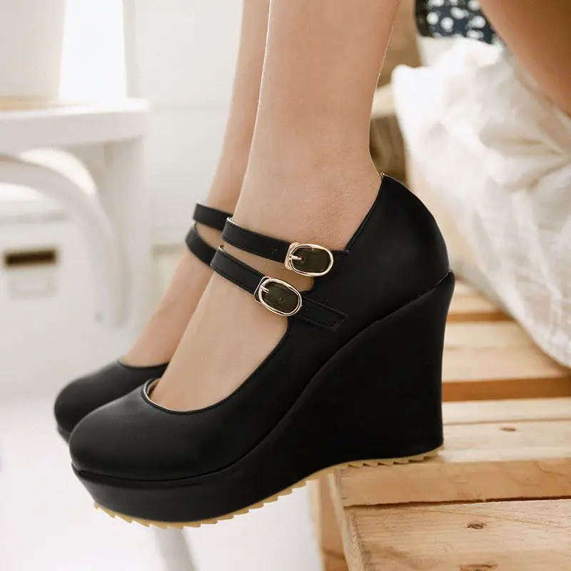 New Slope Heel Casual Shoes Water Platform High Heel Shoes Women\'s Casual Wedge Shoes Classic Wedge Shoes