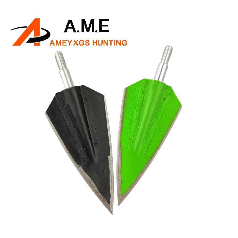 

6/12 Pcs Hunting Arrowheads 150 Grains Green And Black Outdoor Shooting Archery Arrow DIY Blades Target Points Tips