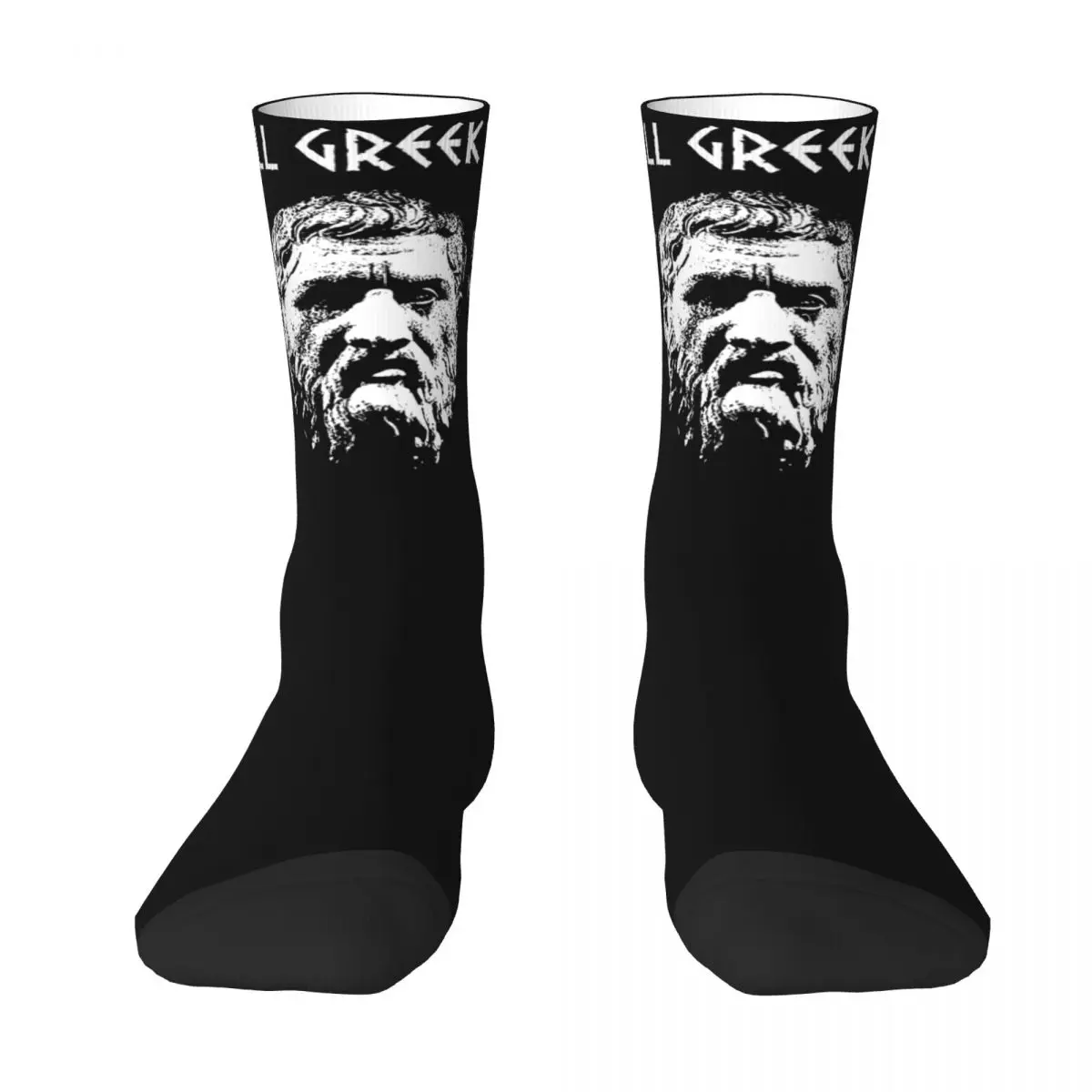 Socrates Plato Aristotle Not All Greek To Me Stockings Men Socks Comfortable Modern Socks Autumn Non Slip Socks Birthday Gift