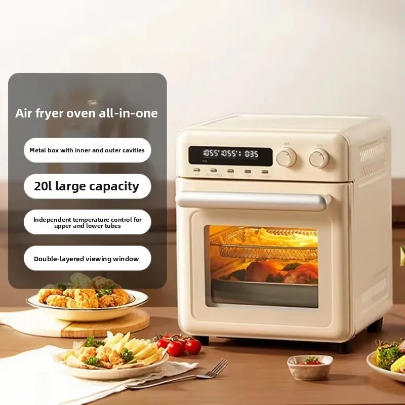 20L Large Capacity Multifunctional Air Fryer Oven, All-In-One Household Air Fryer for Whole Chicken Baking
