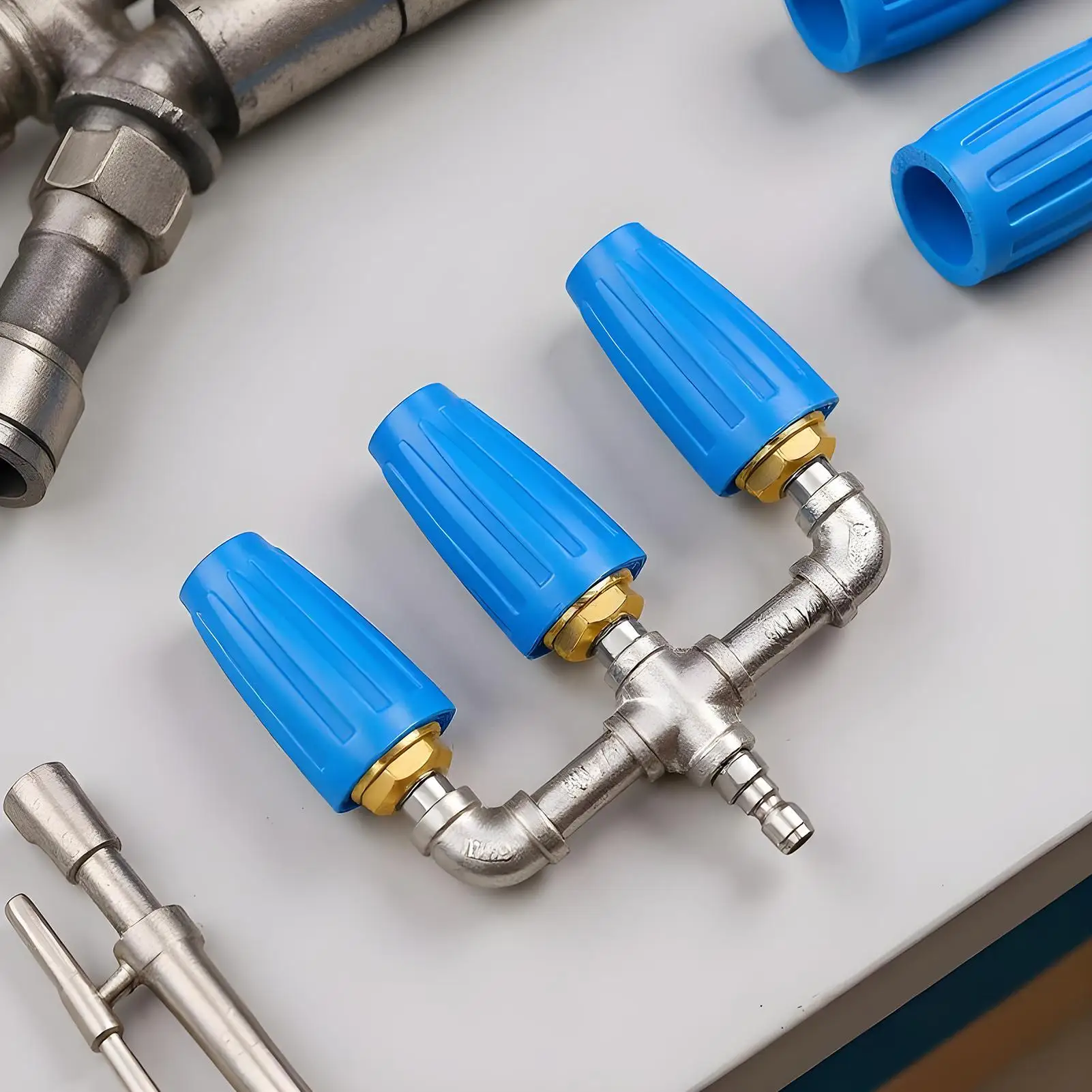 Bico para lavadora de pressão, poderoso bico para lavadora de pressão com rotação de 360 graus, para jardas, porches, jardins, gramado, varandas