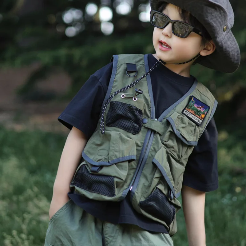 

Children's Outdoor Workwear Vest Autumn Top