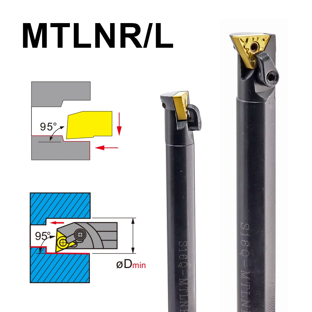 MZG Internal Turning Tool Holder S16Q S18Q S20R S25S MTLNR16 MTLNL16 TNMG Insert Turning Tool CNC Lathe Boring Bar Cutter MTLNR