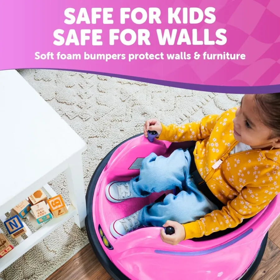 Carro amortecedor de 6V para crianças, passeio elétrico de brinquedos para crianças, bebês, idades de 1,5 a 4 anos, luzes LED, rotação de 360 graus, suporte