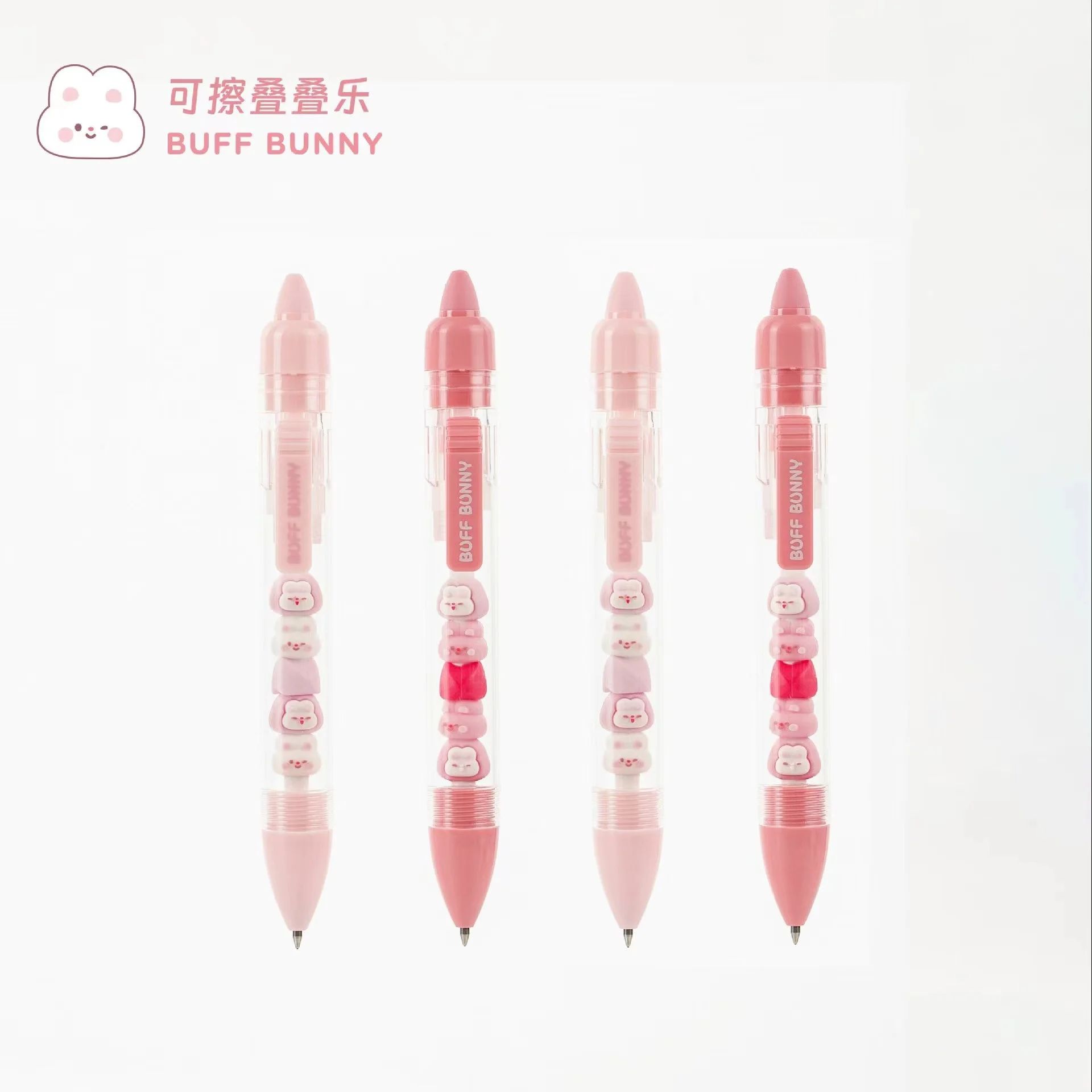 Aesthetic Kawaii stationery  items back to school acsesories gel pens Ballpoint pens cute rabbit erasable pen Elegant pens