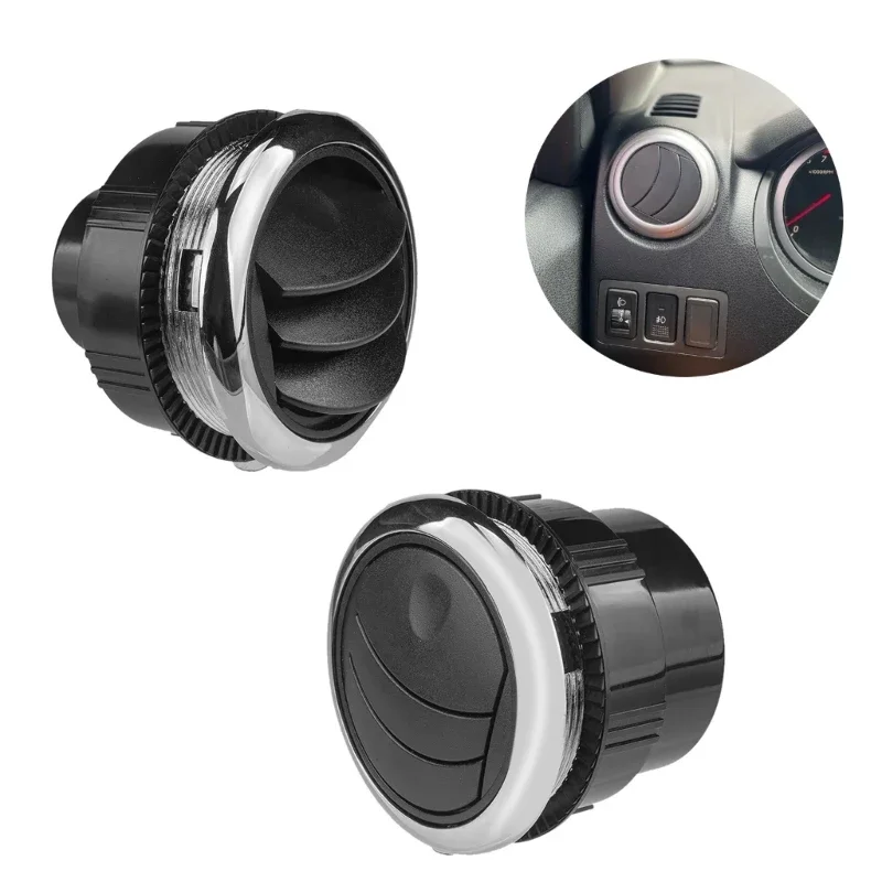 Universal Car Vent Dashboard Air Conditioning Deflector Knob Type Rotation Air Vent Outlet for Boat-Yacht Camper-Caravan