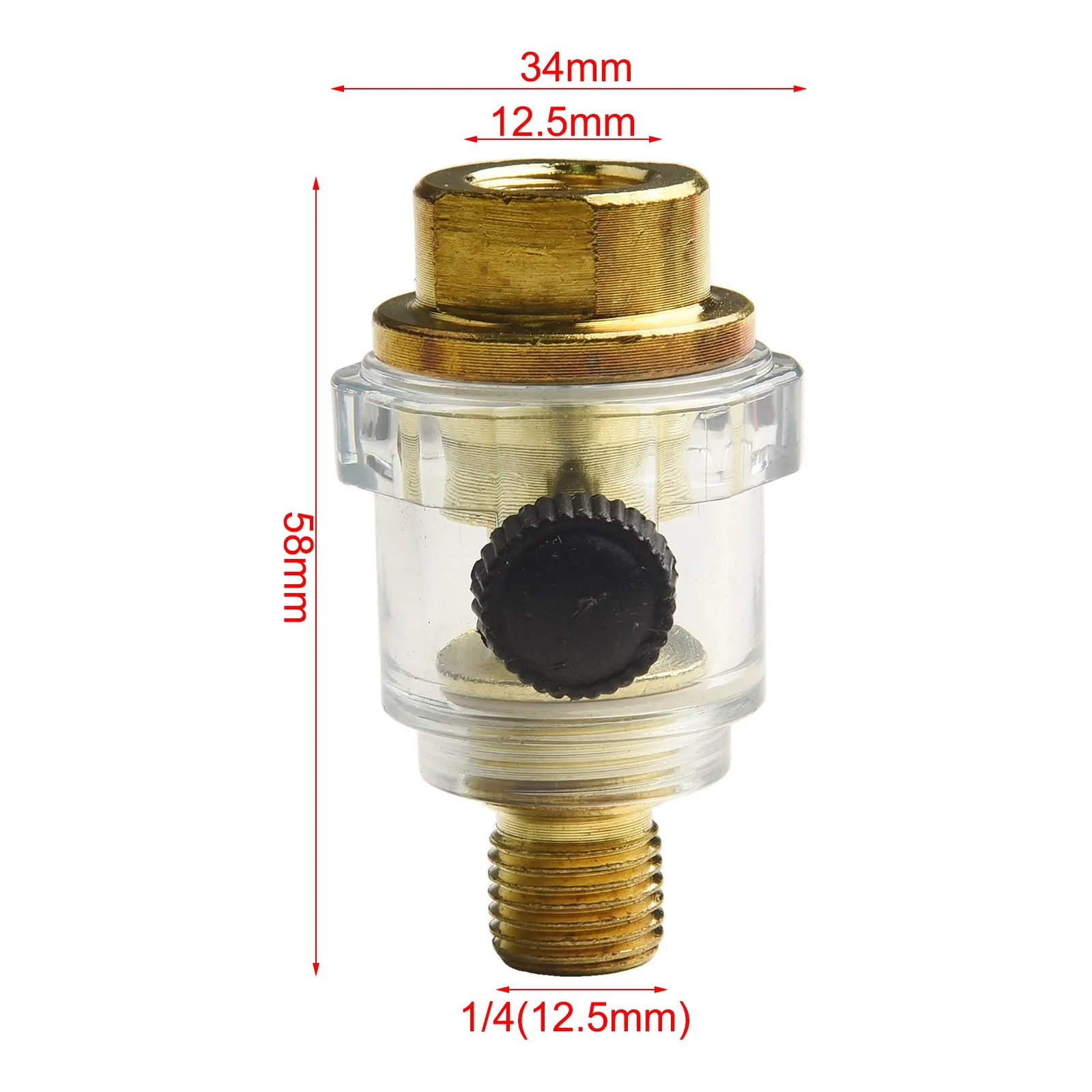 1pcs Pneumatic Oil Injector For Air Tools For Air Compressor Pipe Tool Iron -plated 58mm In Length Air Tool Parts