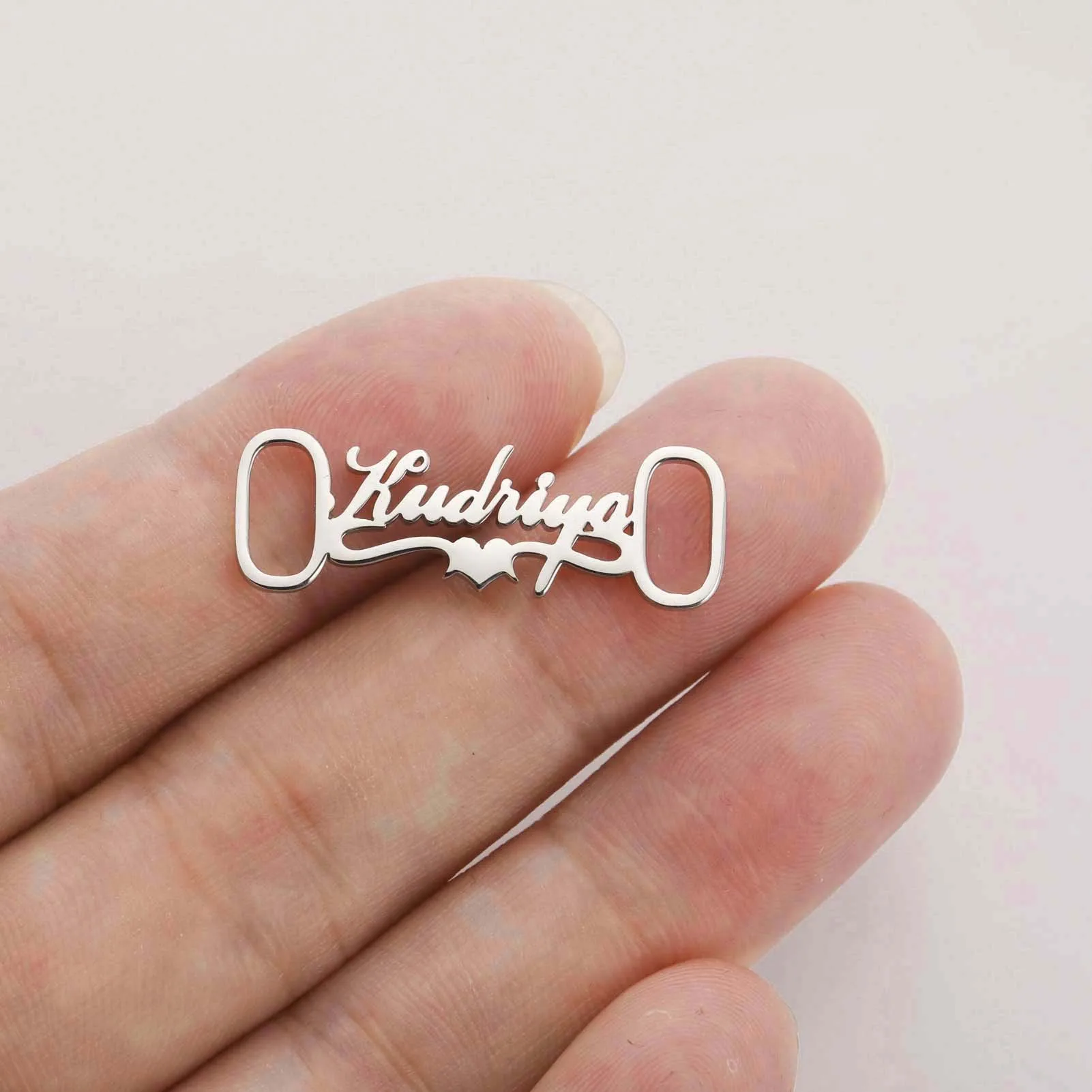 Sipuris-Plaque signalétique personnalisée en acier inoxydable, chaussure avec nom personnalisé, logo de date, bijoux pour femmes et hommes, cadeau