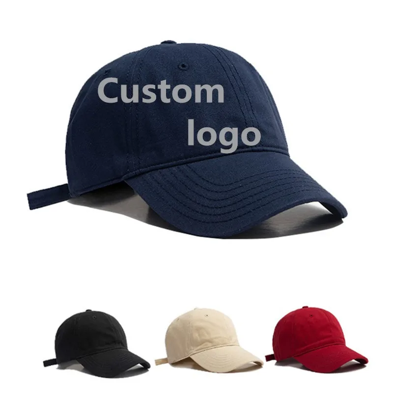 

100% cotton adjustable dad hats New men casual sports hat Women's leisure custom logo Baseball caps Trucker cap gorros