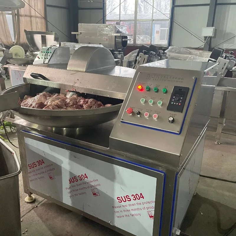 Sausage Fish Ball Vacuum Bowl Cutter, 80L-200L 304 Stainless Steel 11KW Meat Emulsifier, FL Wholesale