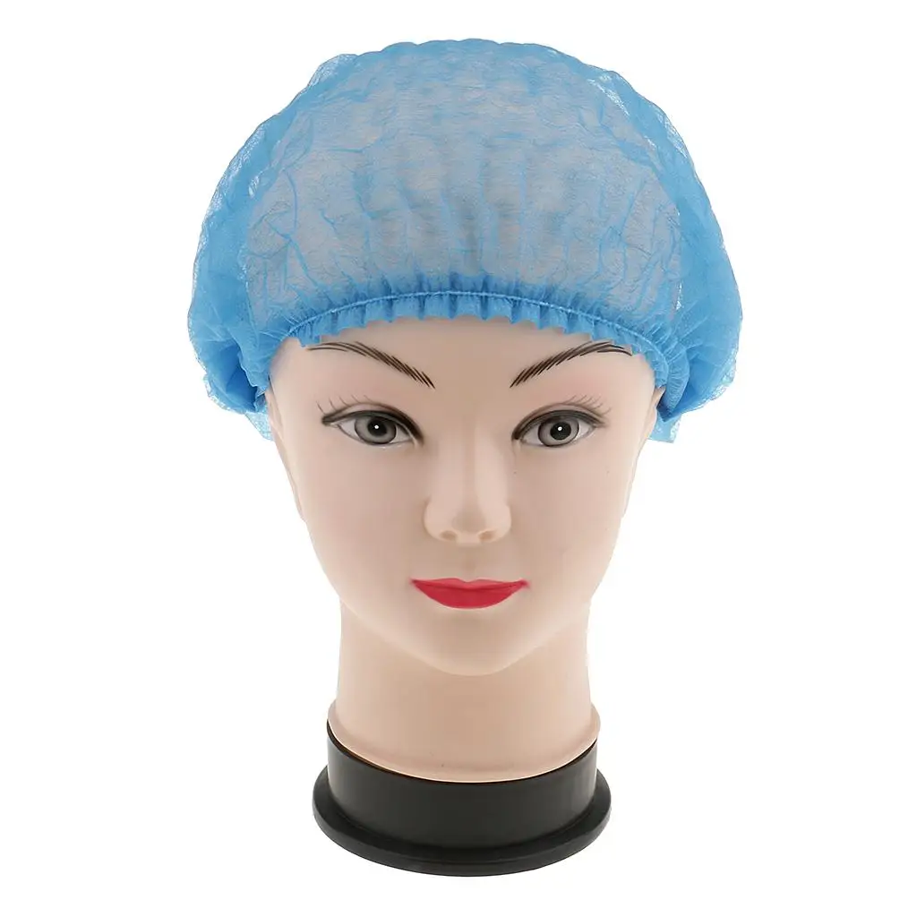 10 Pieces Disposable Hoods for Nurses Hairdresser In The Kitchen