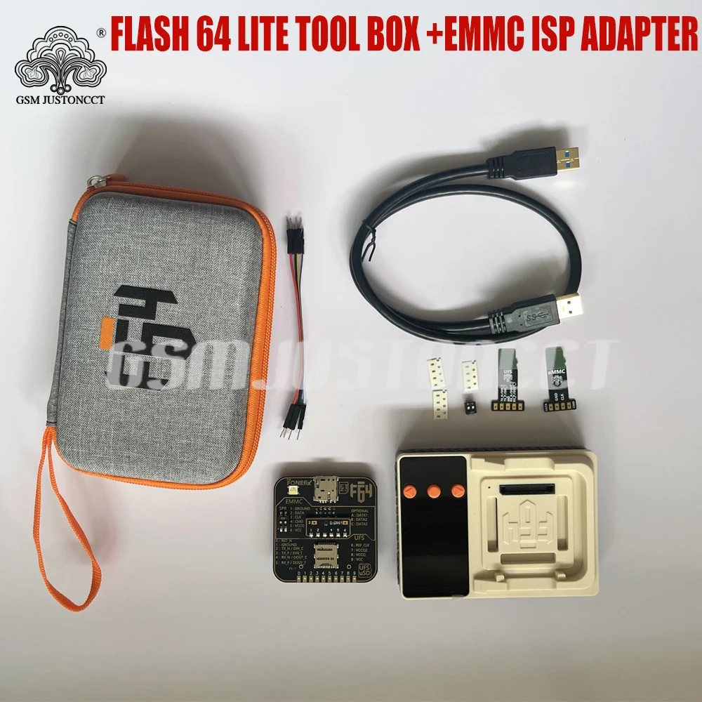 กล่องเครื่องมือ F64 Flash 64 lite ชุดเต็ม พร้อมฟังก์ชัน isp เหมือนกับ easy jtag box