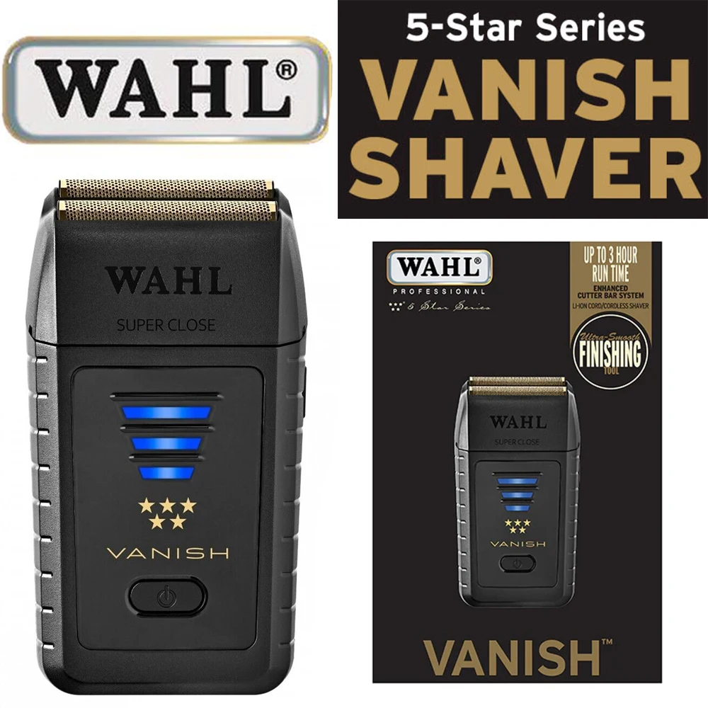 Wahl Professional 5 Star 8173 Vanish Foil Shaver For Barbers and Stylists,Pop-Out Foil Bars,100 Minutes Runtime