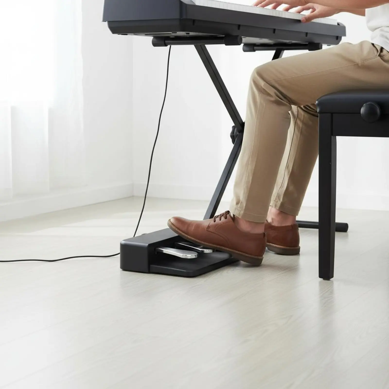 

Triple Pedal Unit Universal Electric Piano Sustain Pedal Musical Instrument Accessory for Stage Performance