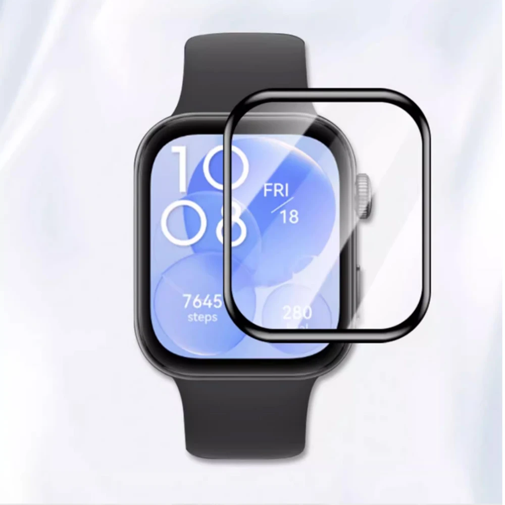 ฟิล์มใส HD 1ชิ้นสำหรับนาฬิกา Huawei พอดีกับ3นาฬิกาอัจฉริยะ3D ป้องกันปกป้องเต็มหน้าจอฟิล์มป้องกันรอยขีดข่วน