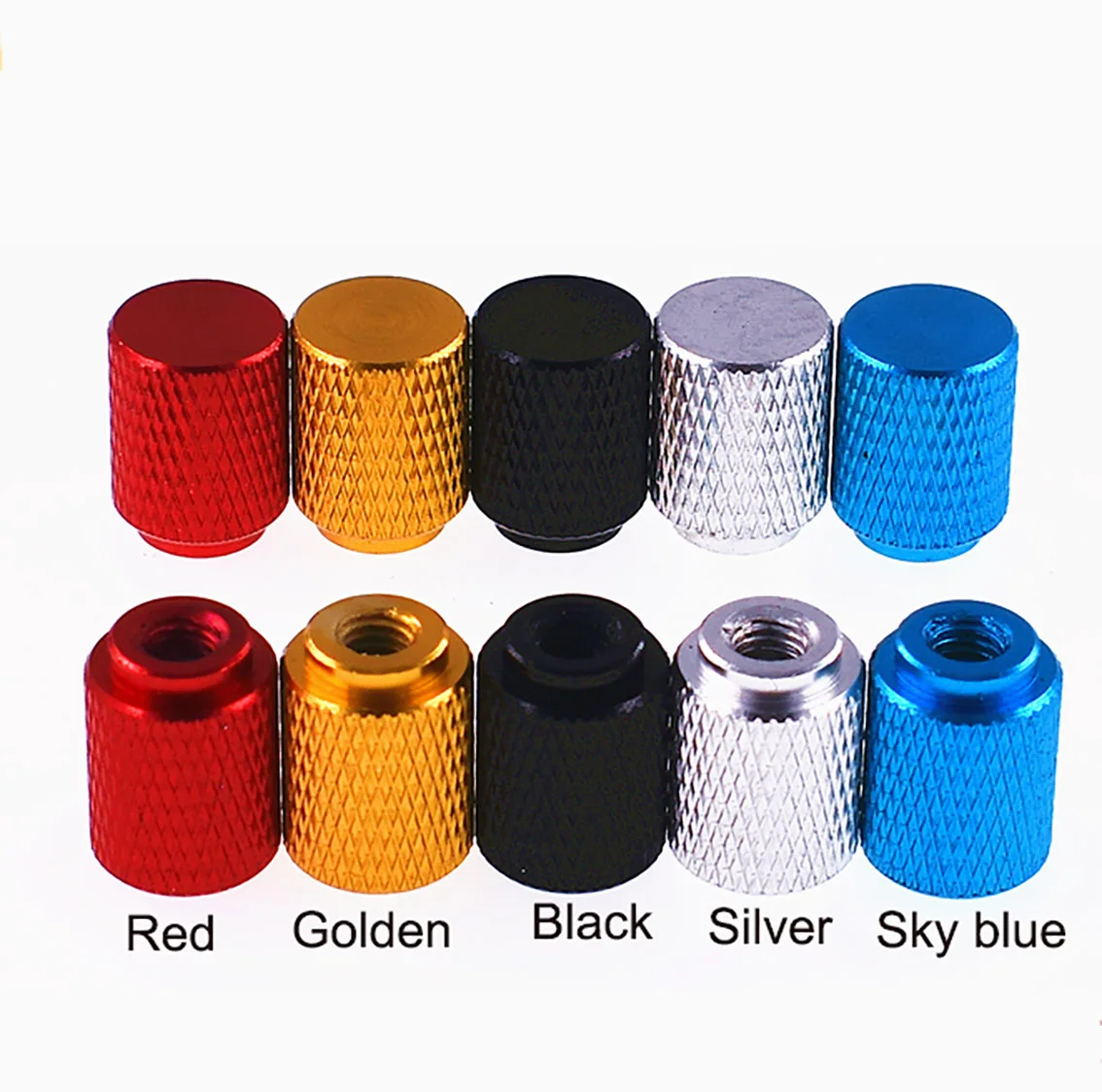 2Pcs Colourful Blind Hole Nut M3 M4 M5 M6 Aluminium Alloy Round Knurled Thumb Nuts Hand Knob Nuts