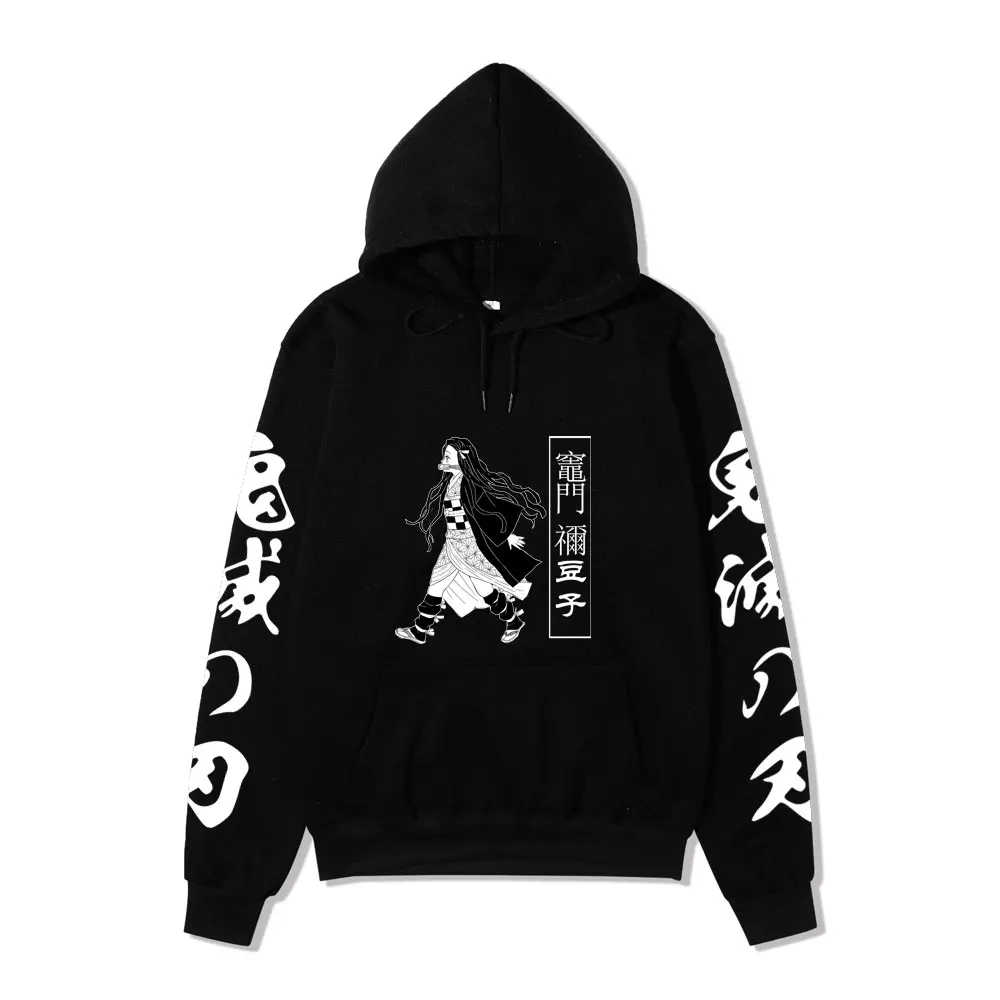 

Demon Slayer Anime Agatsuma Zenitsu Hoodie Kamado Tanjirou Kamado Nezuko Printed Y2k Hoodies Sweatshirts Unisex Sudaderas Hombre