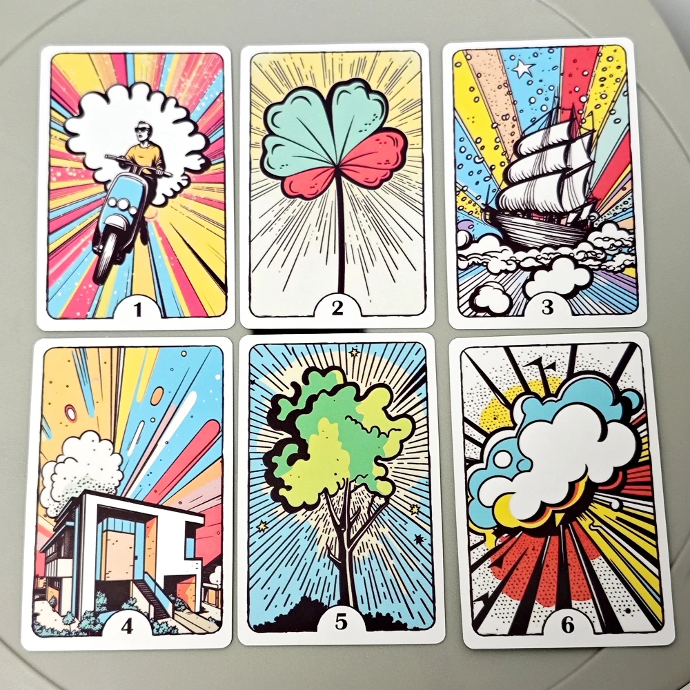 36 szt. Kart Pop Art Talia Lenormand 9 * 6 cm