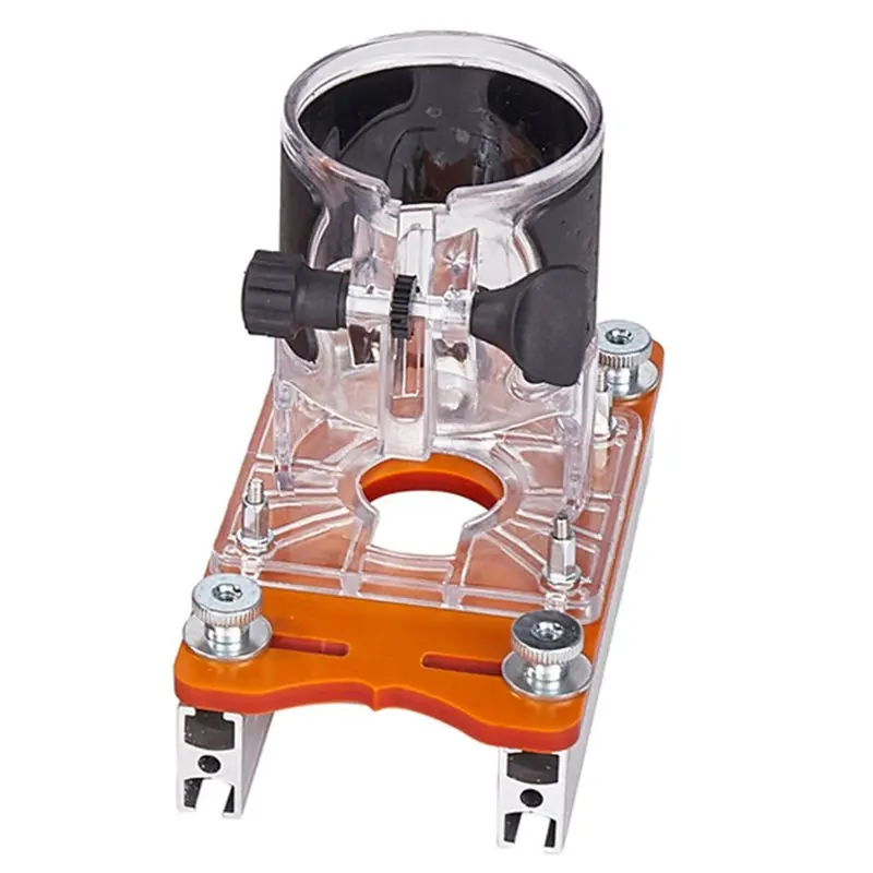 AS94-Wood Router Slotting Locator-Milling Curve Cutting Tool, Edge Trimmer With Accurate Slotted Base, High Precision Bracket
