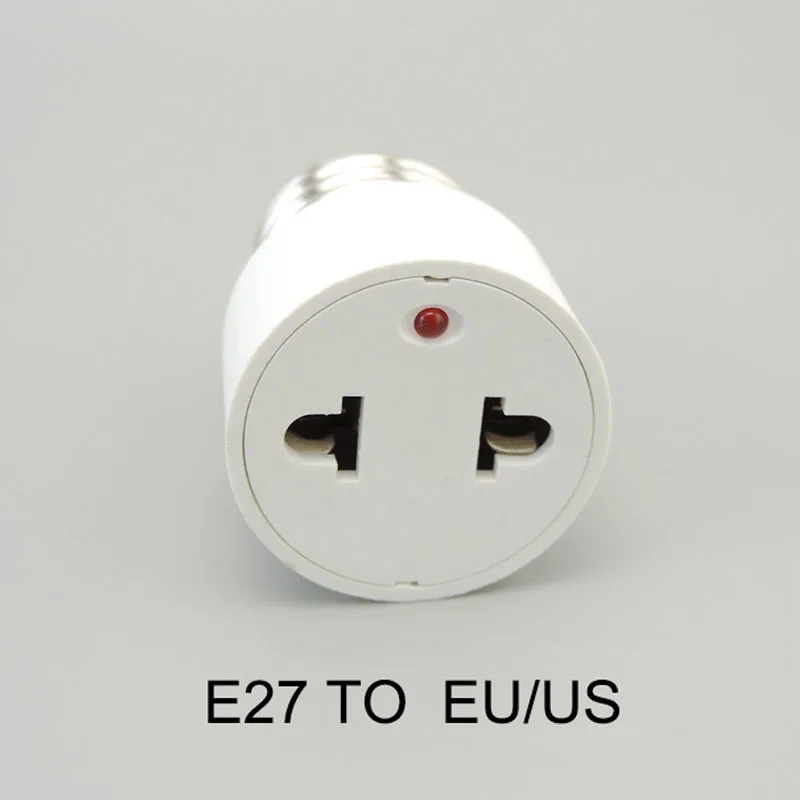 Zasilacz AC US EU UK do E26 E27 Żarówka LED Uchwyt lampy Podstawa Gniazdo Wtyczka Śruba Adapter światła Konwerter Złącze elektryczne 1/4szt.