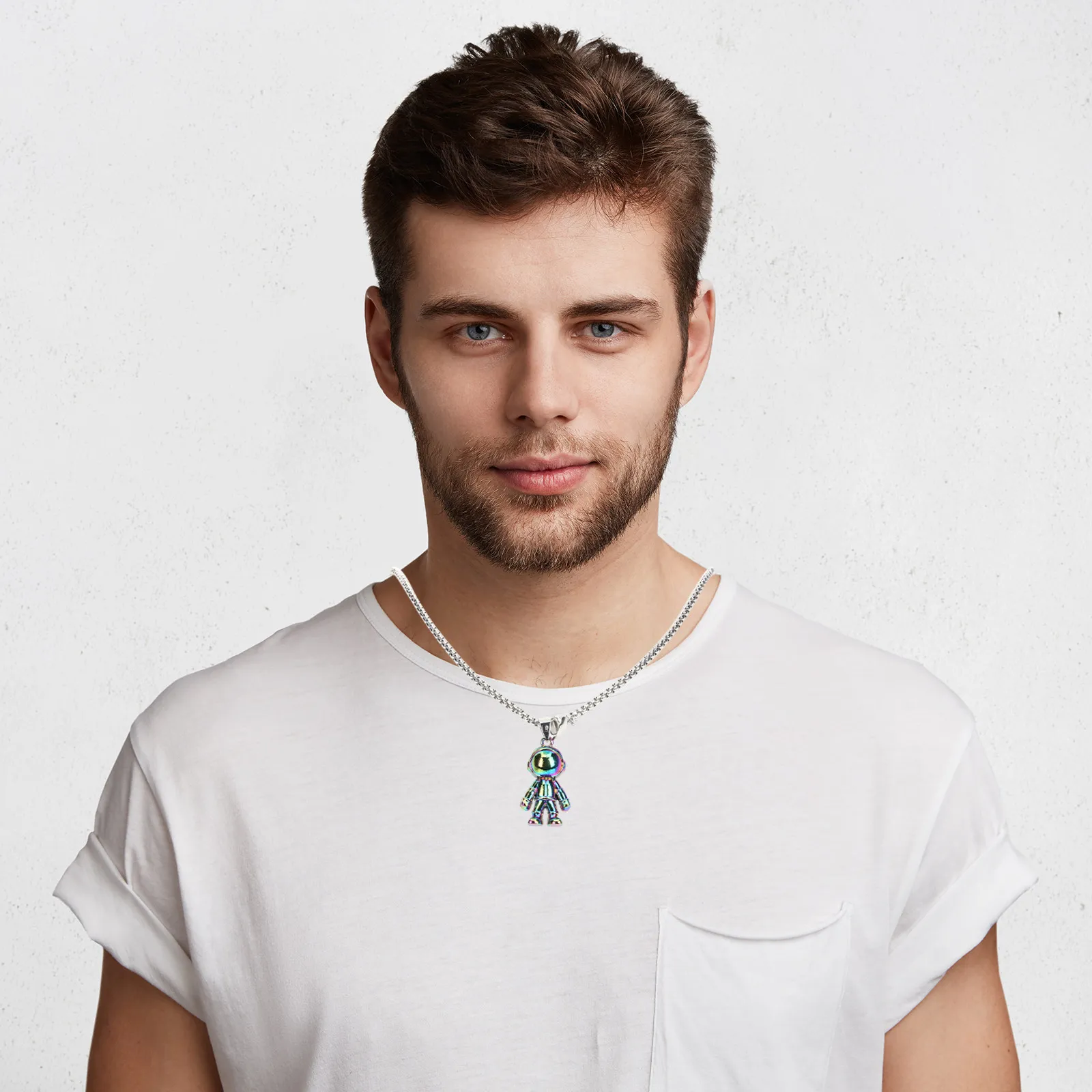 1 par de colares combinados pa - Magnetic Couple Matching Necklaces avaliação e preço