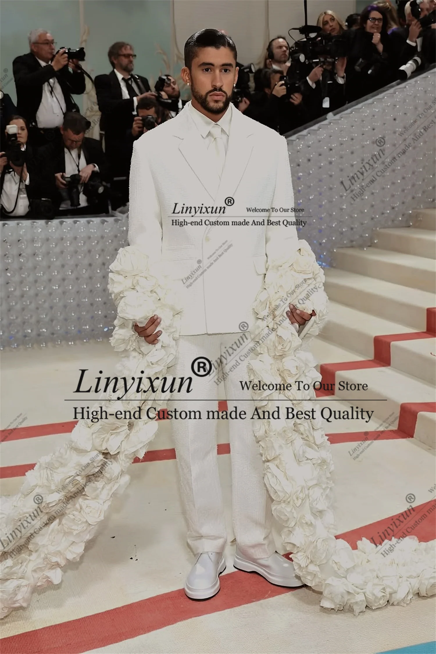 Design Version Floral shawl Wedding Suits For Men 2 Pieces Sets Groom Male Blazers Customized Tuxedo Fashion strajes para hombre