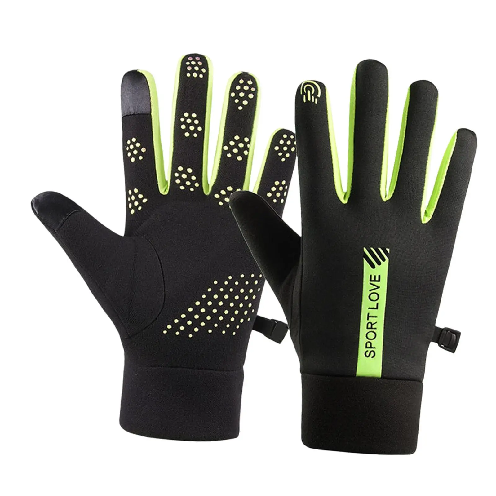 防水防風冬用スキーグローブ タッチスクリーン対応 暖かいサイクリング用品 ハイキング アウトドアスポーツ用