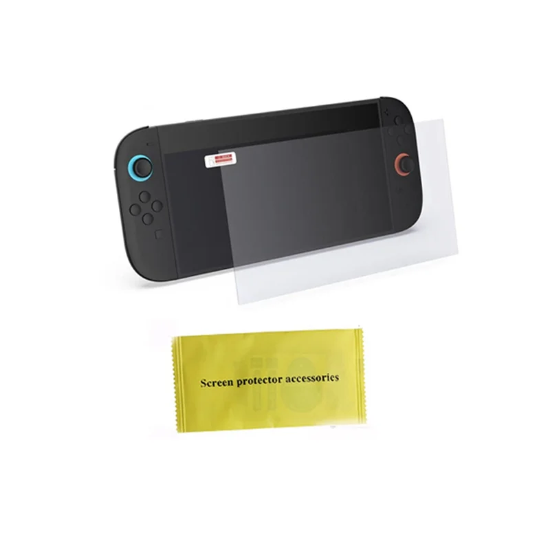 【ITEM PANAS】 untuk Tas Penyimpanan Switch 2 + Film Pelindung Layar + Tutup Joystick + Pegangan Pegangan Ergonomis Dapat Diganti untuk Nintendo Switch 2