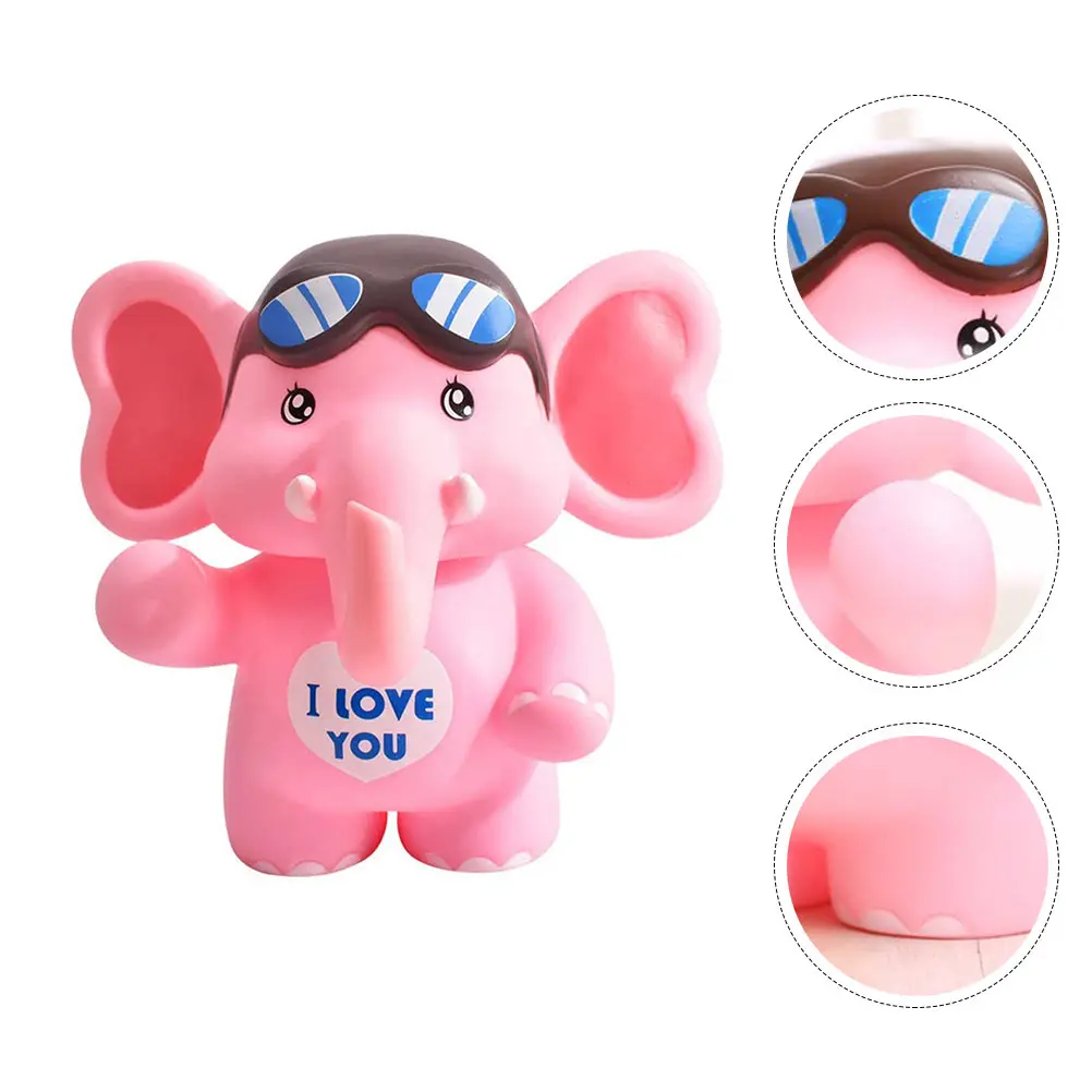 

1Pcs Elephant Coin Bank Cute Saving Jar for Children Friends Perfect Desk Table Decor Easy Withdrawal Rotating Lid