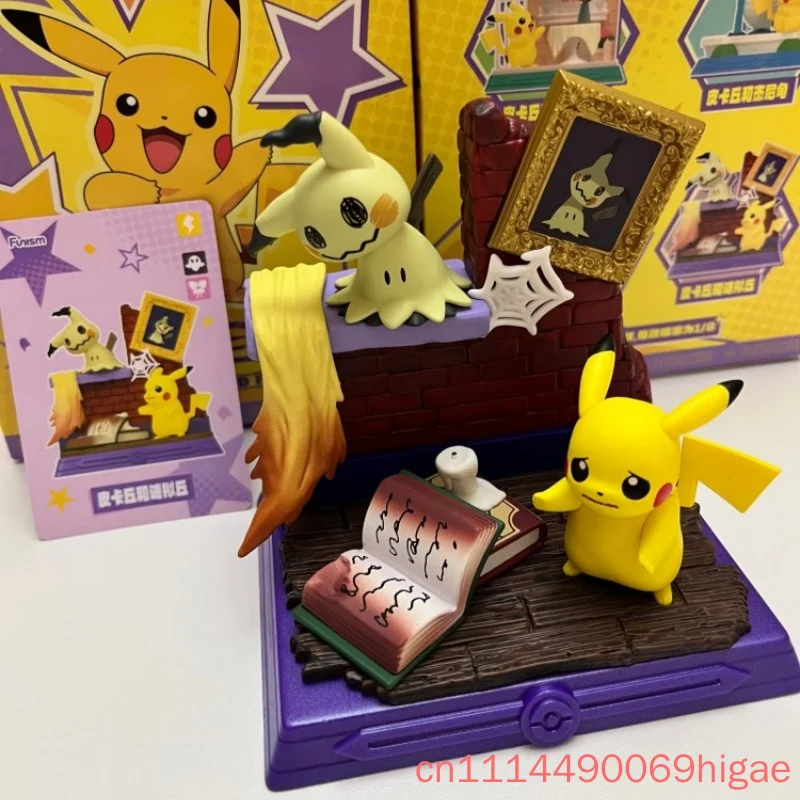 funism-action-figure-originale-pokemon-anime-serie-pikachu-e-i-suoi-amici-scatole-a-sorpresa-modellino-da-collezione-ornamento-da-scrivania-giocattolo-regalo