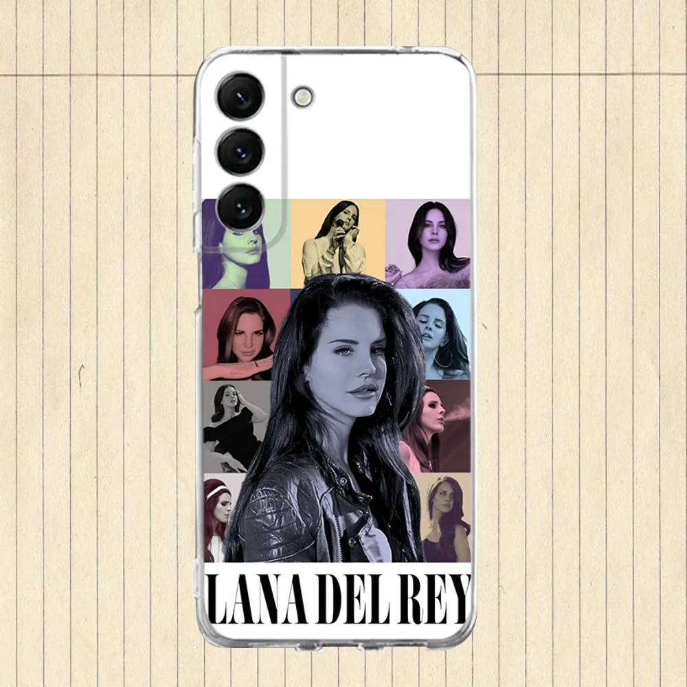 L-Lana Del Rey Tough Phone Case Silicone For Samsung S30,S23,21,22,20 Ultra,S20 FE lite,S10,9,PIus Note20ultra Cover Clear