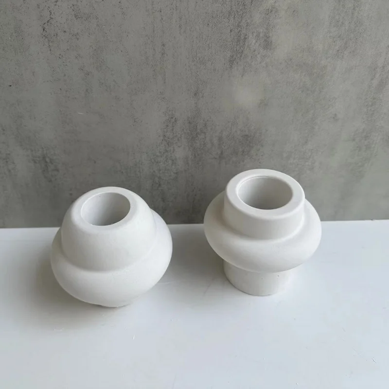 Three-Dimensional Cement Flower Pot Mold Irregular Vase Gypsum Epoxy Home Decorative