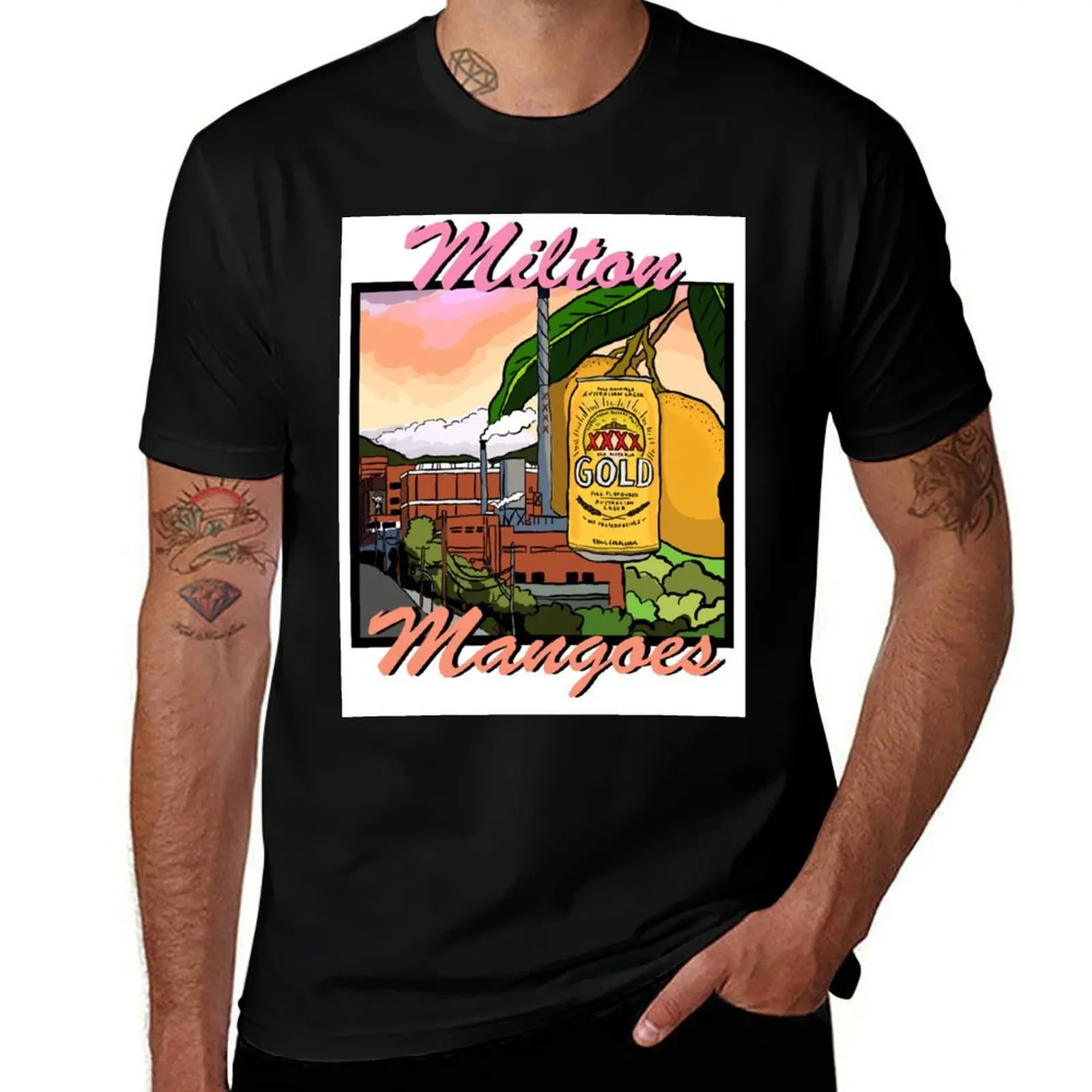 

Milton Mangoes T-Shirt Summer Sports Quick Dry T-Shirt