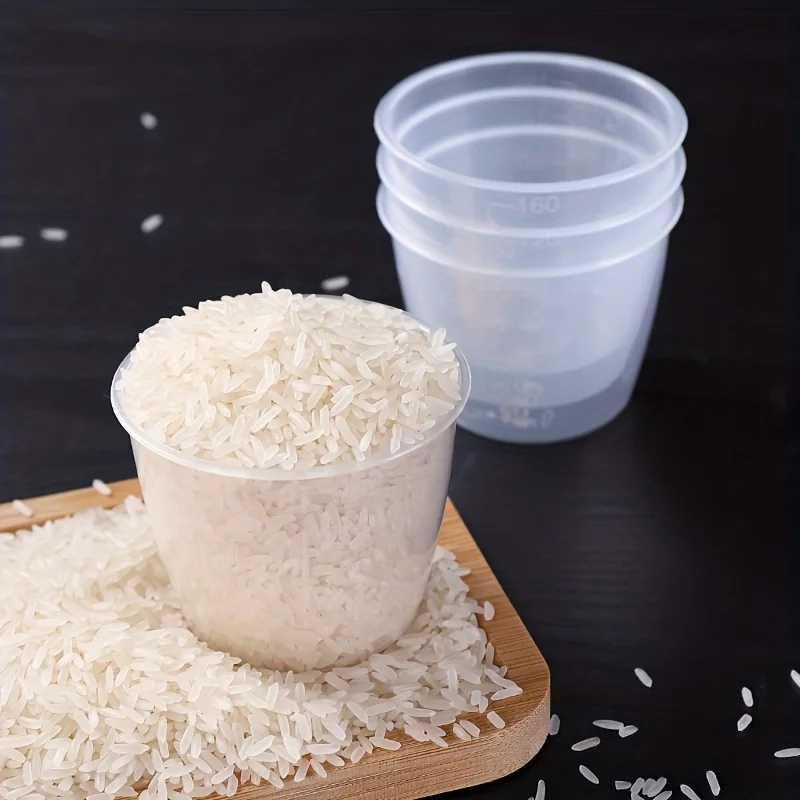 1 قطعة كوب قياس الأرز 160 مللي مع مقياس - مثالي لطباخات الأرز الكهربائية كوب قياس شفاف متدرج #1