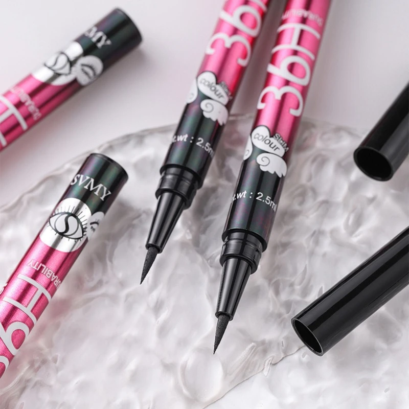 Caneta delineadora líquida ultrafina de secagem rápida, sem vazamento de tinta, durável, não é fácil de borrar, delineador preto à prova d'água