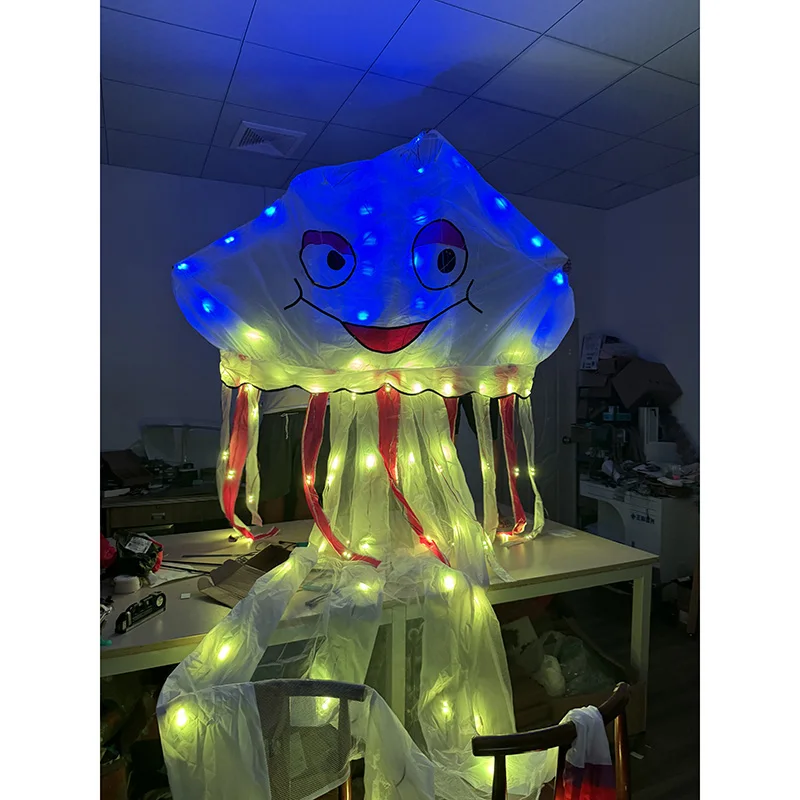 LED 5M Jerryfish Wasvlieger Lijnhanger zachte vlieger in de nacht in hoge helderheid met ronde hoek LED goed beschermvlieger