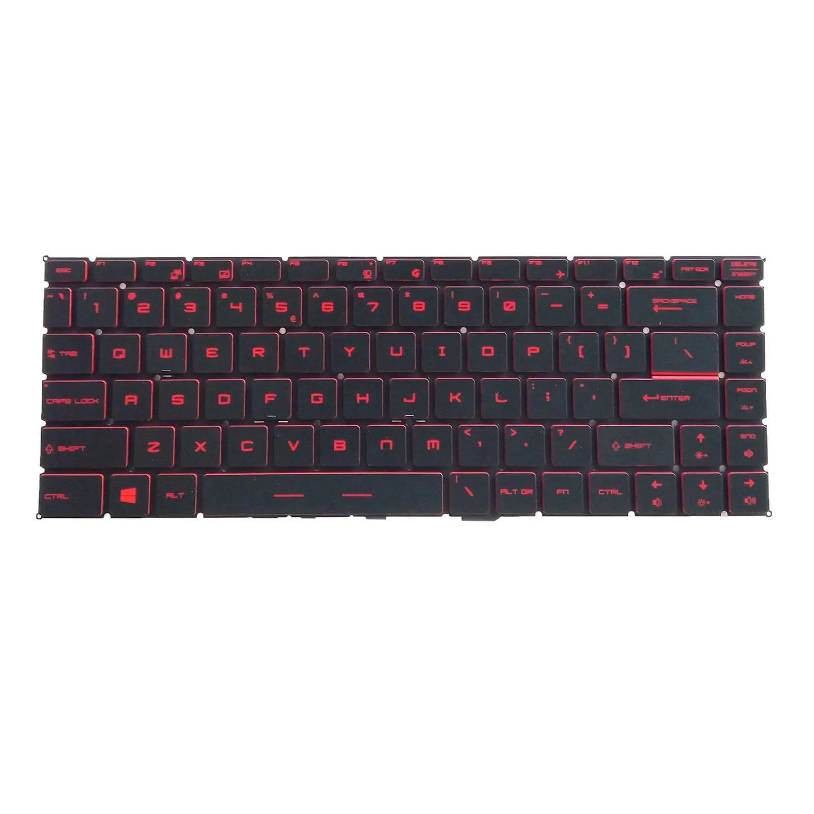 

Laptop Keyboard US Layout Durable Red for MSI Spare Parts Replacement